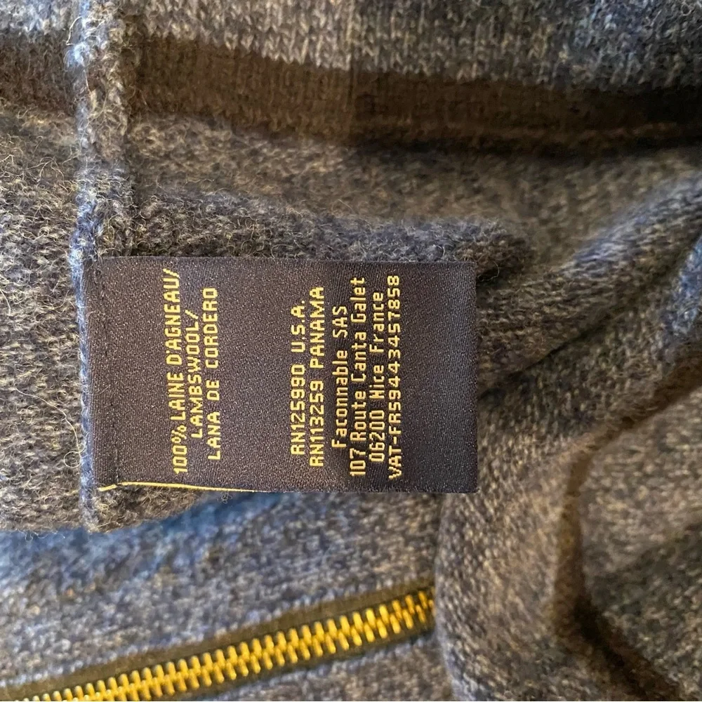 Men’s Falconnable 100% Lambswool zippered sweater - Picture 4 of 5